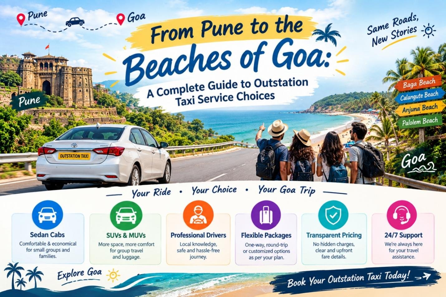 Pune to Goa Cab Booking